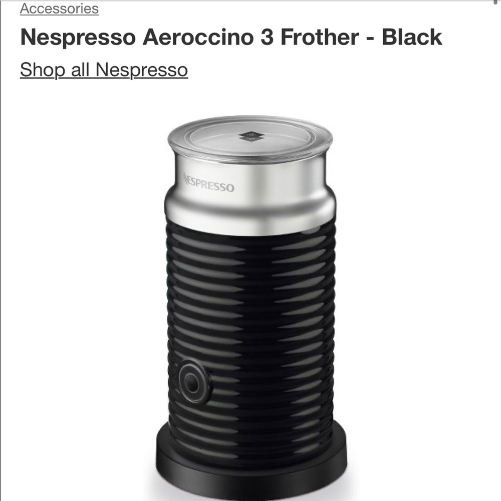 Nespresso Aeroccino3 Milk Frother